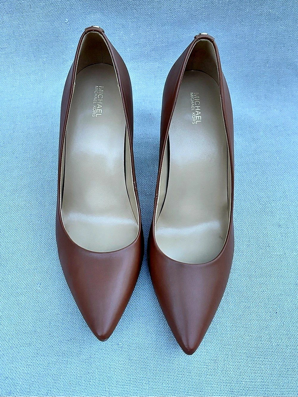 Michael Kors Elyse Kitten Heel Pump Brown US 11M